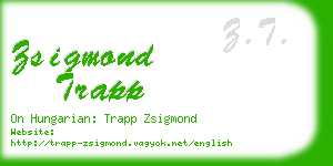 zsigmond trapp business card